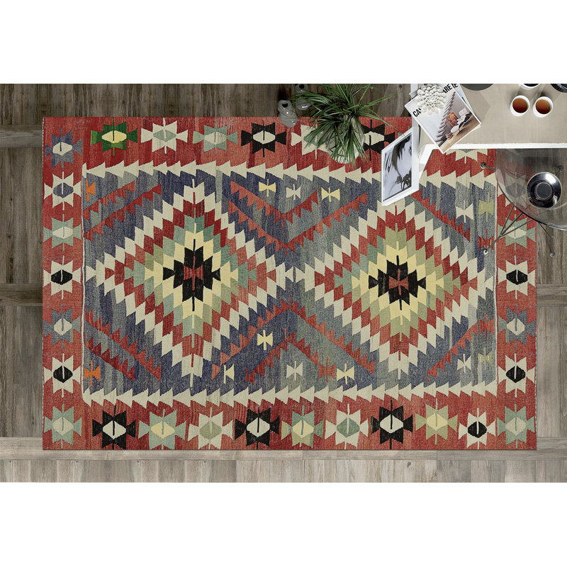 Hadi Southwestern Area Rug, Rectangle 155 x 200cm