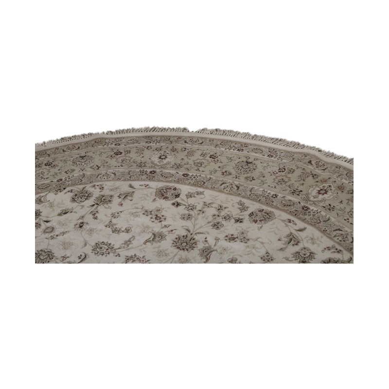 Floral Area Rug in Gray