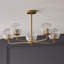 Moonya Glass Semi Flush Mount