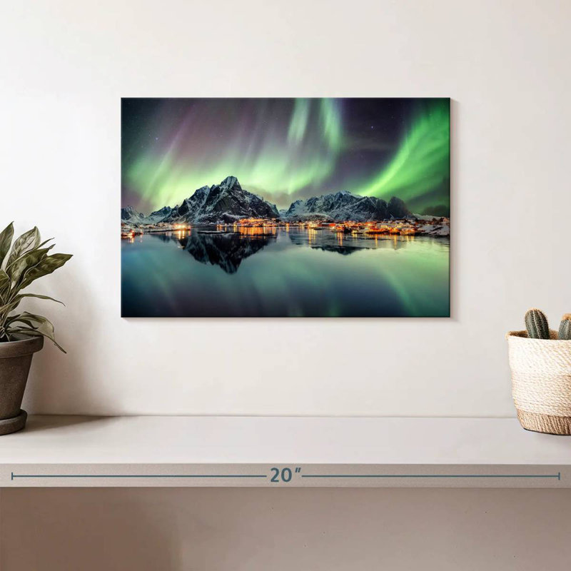 Alvord Wintry Reine Northern Lights, H 8 po x l 12 po