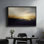 Art mural encadré sur toile - Paysage abstrait, impressions murales pour chambre à coucher - 16 po x 24 po