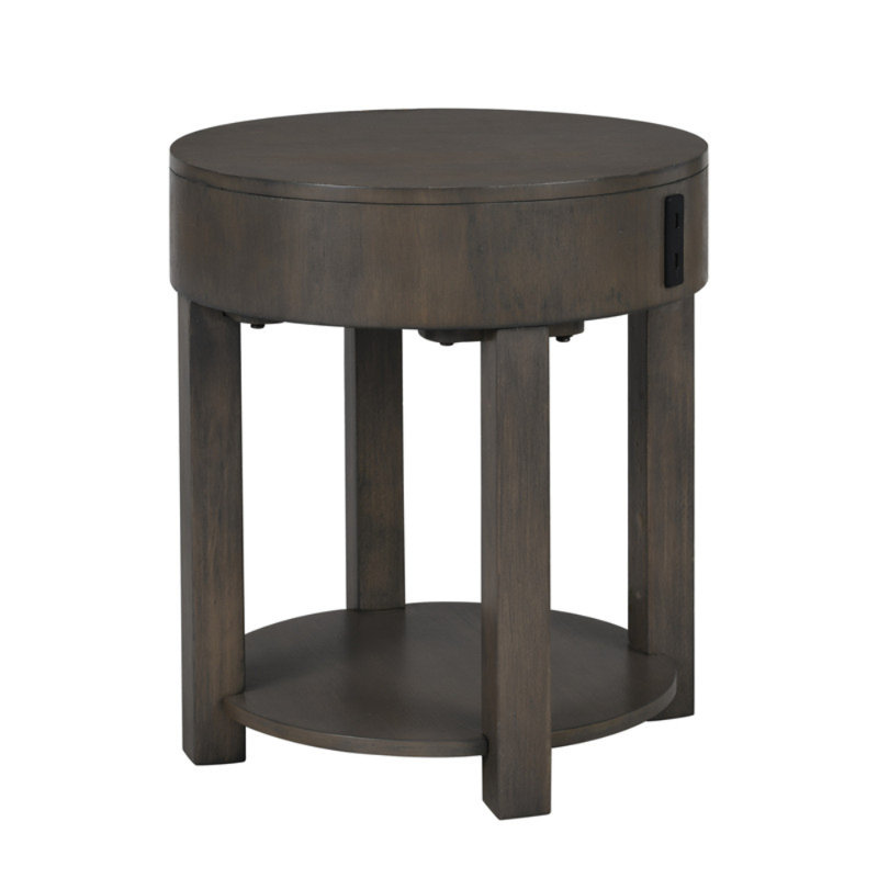 Table de bout en bois aggloméré brun clair l 20 po Jonah