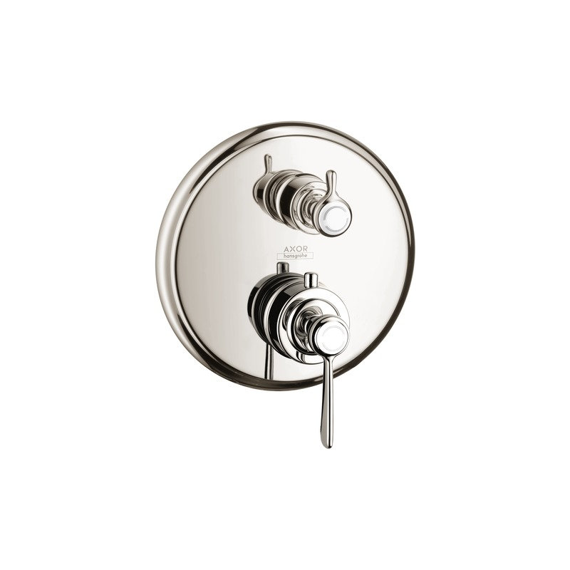 AXOR Montreux Thermostatic Trim With Volume Control And Diverter Valve Trim Only, Polished Nickel