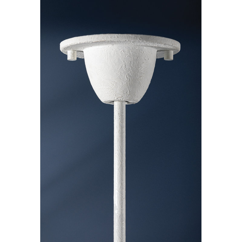 Labra 6 Light Chandelier, White Plaster