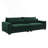 Mid-Century Modern 4-Seater Upholstered Sofa Couch for Living Room Bedroom Apartment and Home Office-370187449