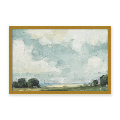 Nature Inspired Golden Meadows: A Serene Landscape Composition