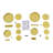 Gold Metal Flower Stands