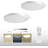 Flush Mount Ceiling Light Fixture 2 Pack With Remote Control, Nightlight Warm 3000K, 12Inch 28W Round Modern Ceiling Light, 3 Light Color Changeables, Brightness(10% To 100%) Adjustable