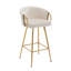 2 tabourets, repose-pieds, velours + pieds dorés, sièges modernes Touch 2, pieds avec coussin-1744350846-1744350847