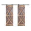 Porte de grange coulissante à panneaux en bois X Series avec trousse de quincaillerie d'installation (DIY) 2 6-80406285-80406286