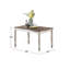 Table de salle à manger de style transitionnel 1 pièce-1258857196