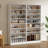 70.8'' Tall Shoe Cabinet, 8 Tiers Heavy Duty Wood Freestanding Shoe Storage Cabinet, 40-45 Pairs Shoe Cabinet With Open Storage For Entryway-1516175391