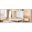 Lit escamotable double pleine grandeur, blanc