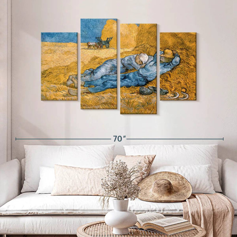 Leisha Noon Or The Siesta After Millet, 32" H x 52" W