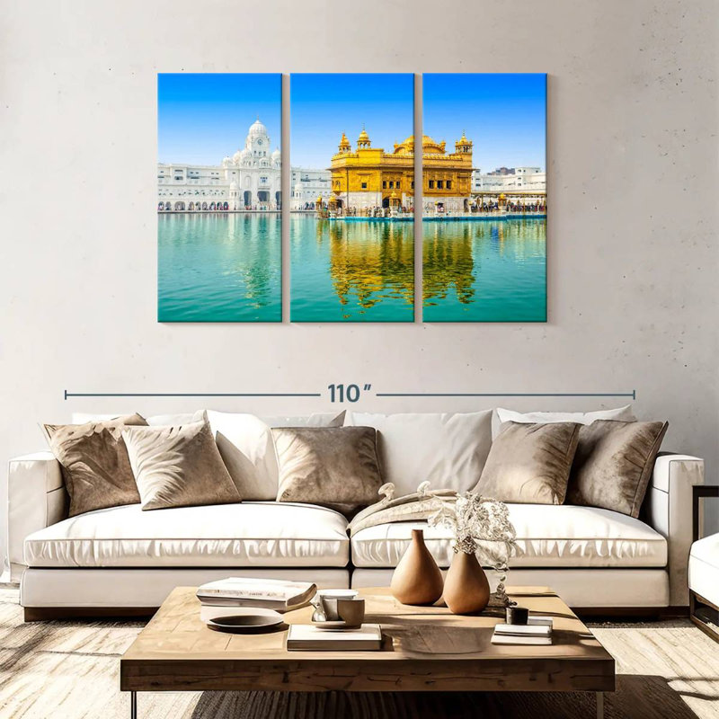 Senne Reflection Of The Golden Temple, 48" H x 74" W