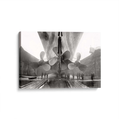 Mirando -Titanic Drydock Wrapped Canvas Print Canvas