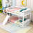 Twin Over Twin Bunk Bed With Climbing Ramp-110330821