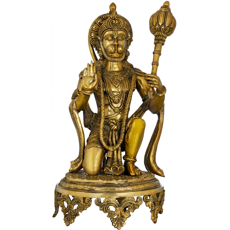 Bénédiction Hanuman maniant une masse