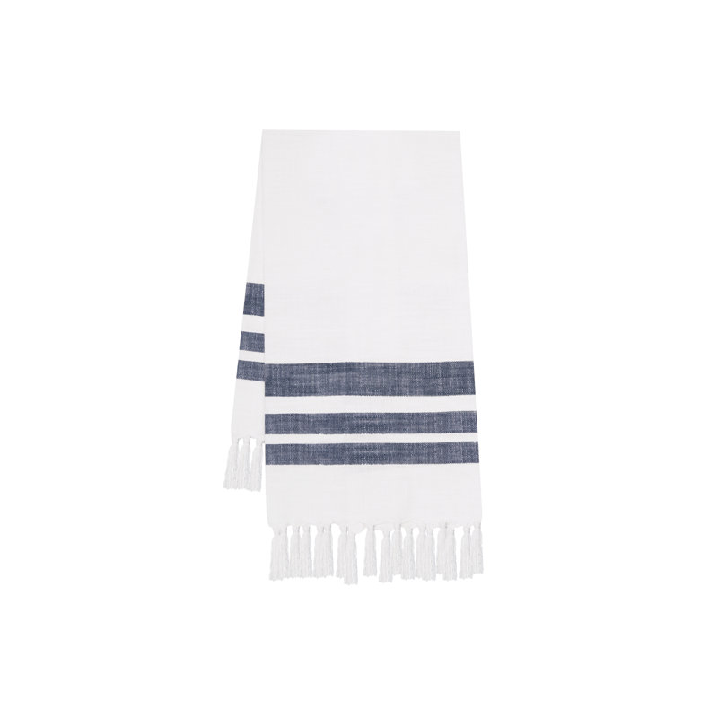 Serviette Morgan Indigo, White