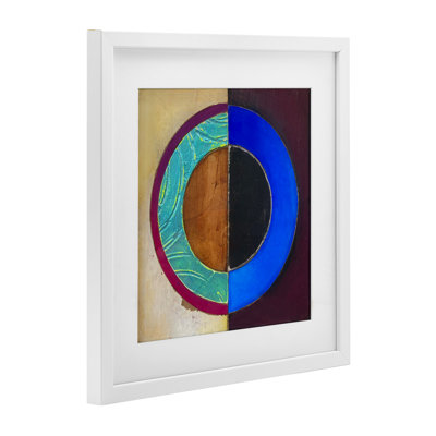 Nautical Split Circle Framed Print Under Glass, design by Matthew Finger