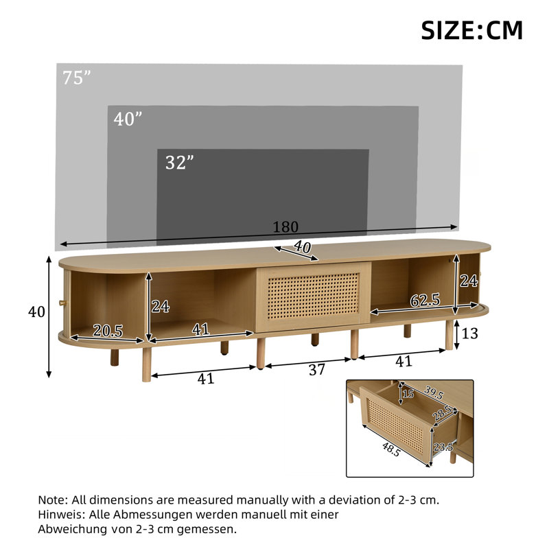 Unfinished TV Stand for TVs up to 75"
