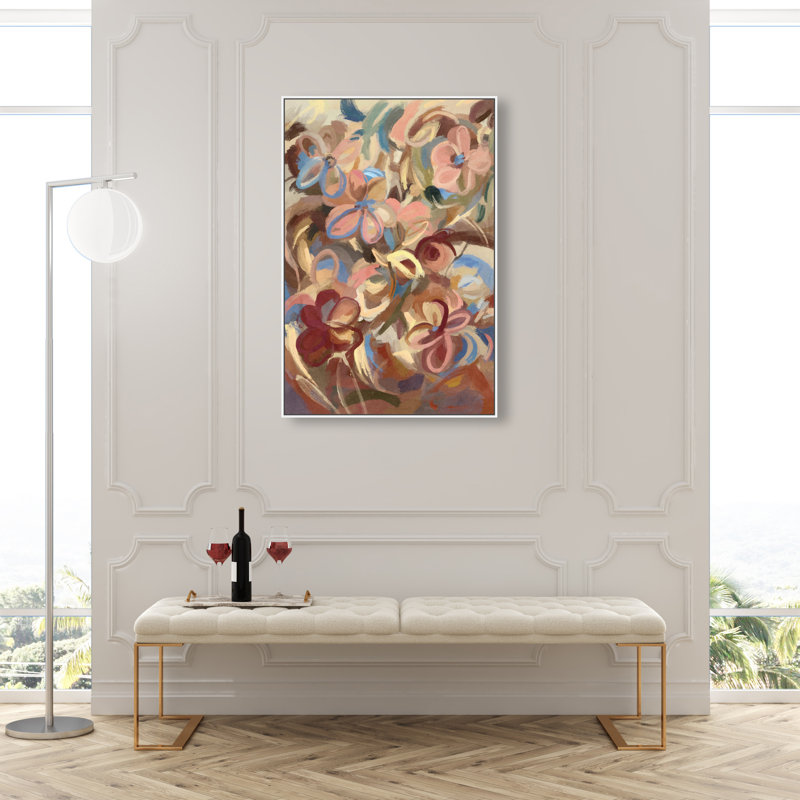 Moving Eden Print by Oliver Gal, 31"H x 21"W, White Floater Frame