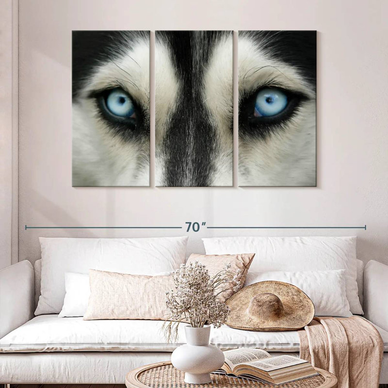 Brampt Sky Eyed Husky, 32" H x 50" W