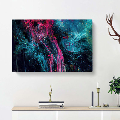 Flowing Through in Abstract - Wrapped Canvas