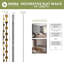 Ozark Adjustable Acrylic Decorative Slat Wall Panel Kit-96913960-96913962