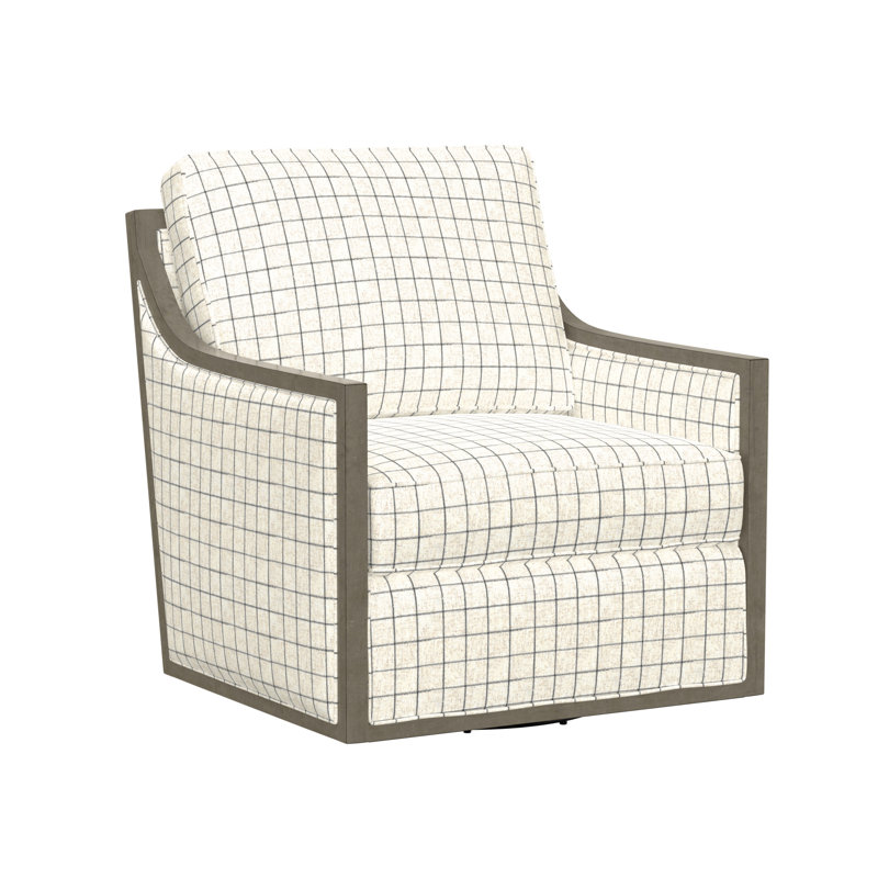 Fauteuil d'appoint pivotant rembourré Icare, Beige