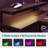 Baford L-shaped Computer Desk with Power Outlet, Gaming Desk with Monitor Stand and Shelves-468195738-464828179