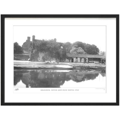 Brandon, River And Ouse Hotel 1925 - Single Picture Frame Print