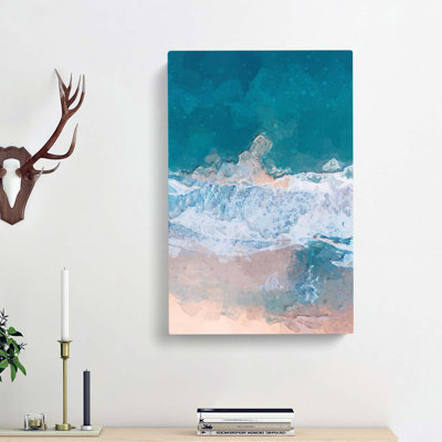 View of Dee Why Beach in Australia in Abstract - Wrapped Canvas