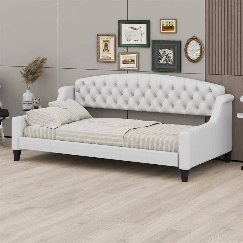 Modern Luxury Button Daybed, Beige
