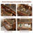 Solid Wood Makeup Vanity, Flip‑Top Lighted Mirror, Glass Tabletop, 3‑Mode Adjustable Brightness, Easy Assembly-295099017