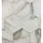 Nature 8 in. x 8 in. Marble Look Glass Straight Edge Large Format Hexagon Decorative Kitchen & Bathroom Wall Tile