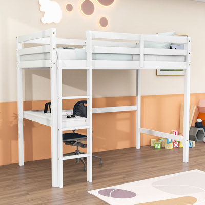 Gyneth Twin Loft Bed with Built-in-Desk by Harriet Bee by Harriet Bee