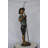 Boy with fishing rod  bronze statue -  Size: 11"L x 14"W x 44"H. 