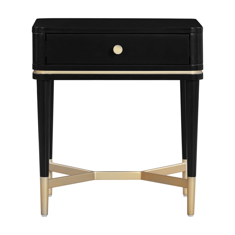 Velda Nightstand, Black