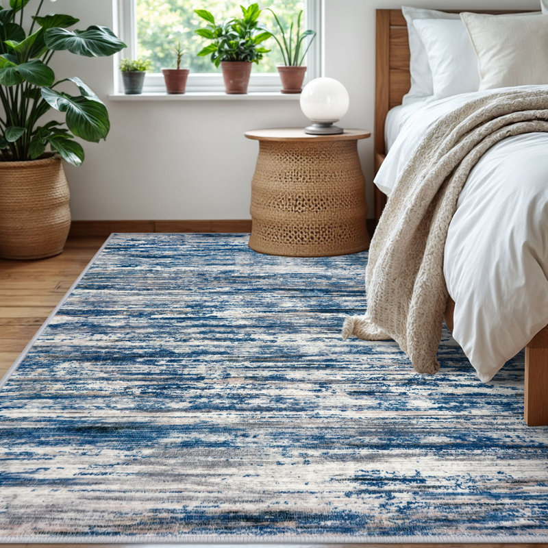 Modern Abstract Area Rugs 5x7 Washable Rugs Soft Thin Indoor Rugs for Living Room Bedroom Dining Room, Rectangle 5' x 7'