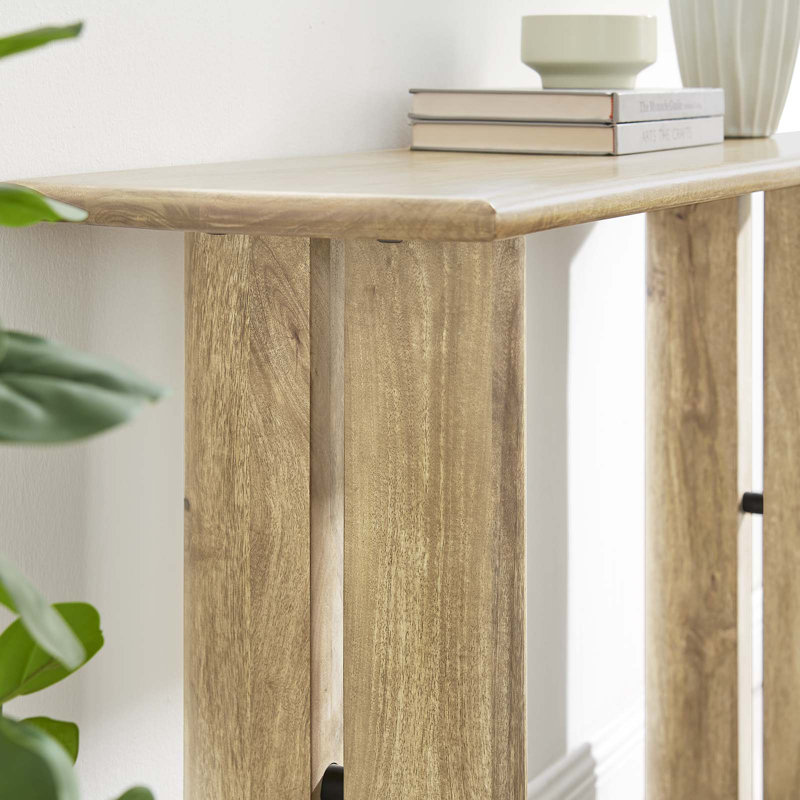 Modway Amistad Wood Console Table, Oak