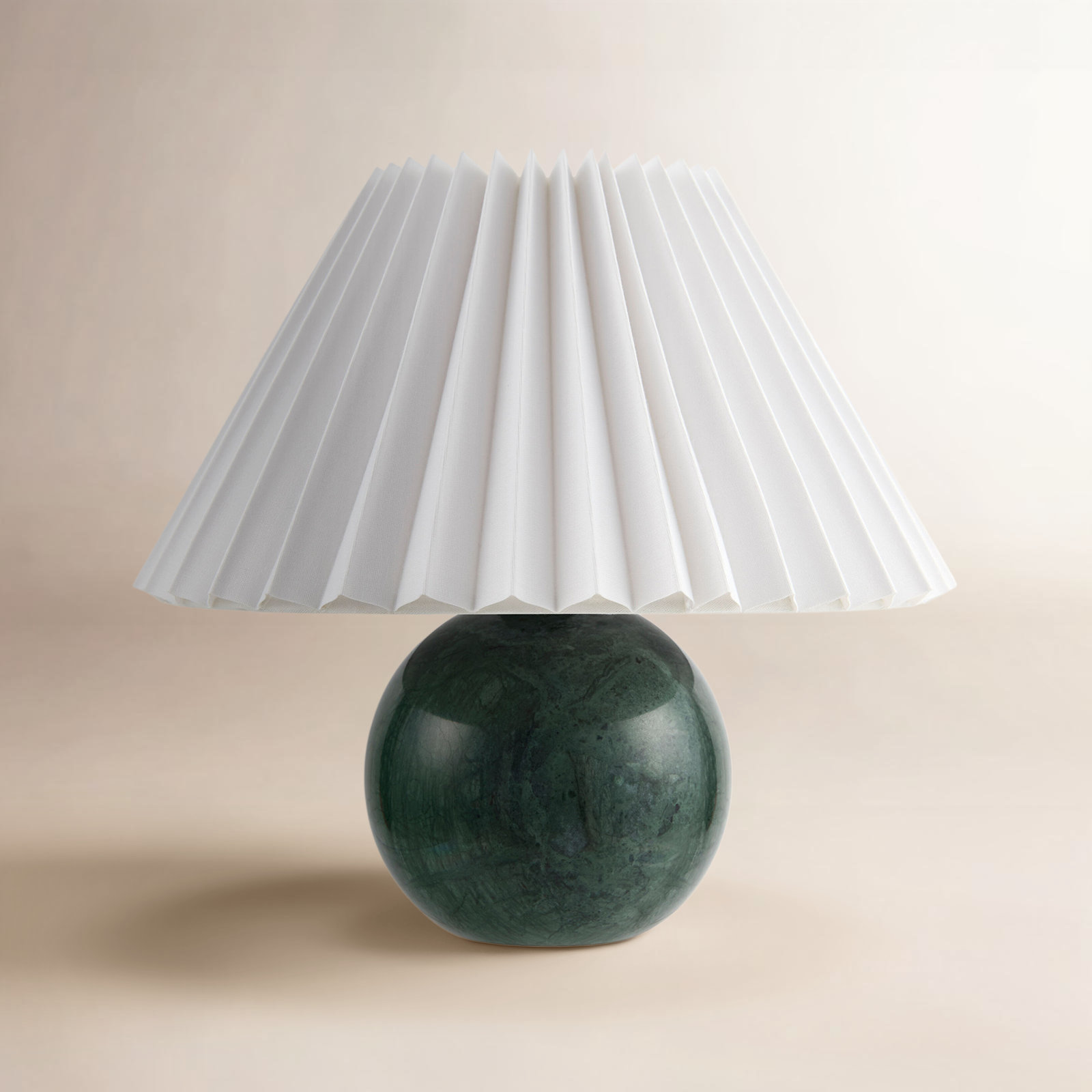 Chemise Marble 10" Mini Table Lamp, Pleated