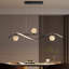 Luminaire à DEL linéaire pour îlot de cuisine à intensité variable avec abat-jour en verre
