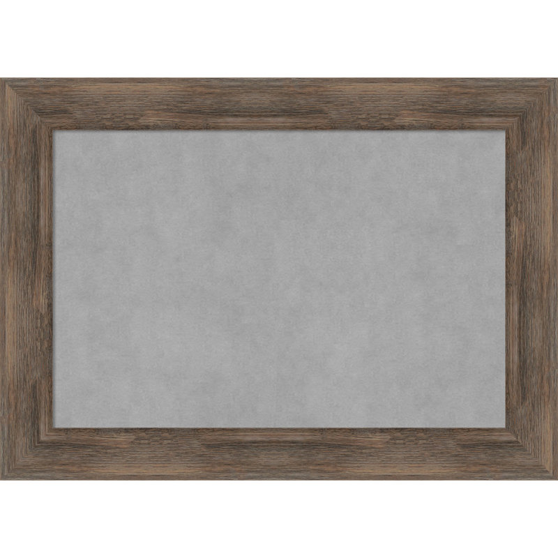 Tableau magnétique encadré en bois dur moka, H 21 po x l 29 po
