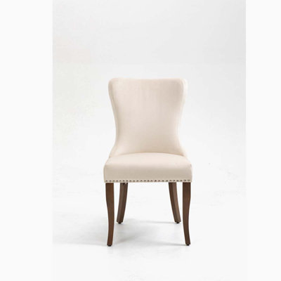 Chaise d'appoint rembourrée en velours Ellias