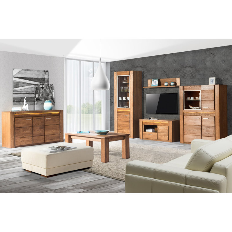 VELVET Solid + Manufactured Oak Wood 4-Door Sideboard
