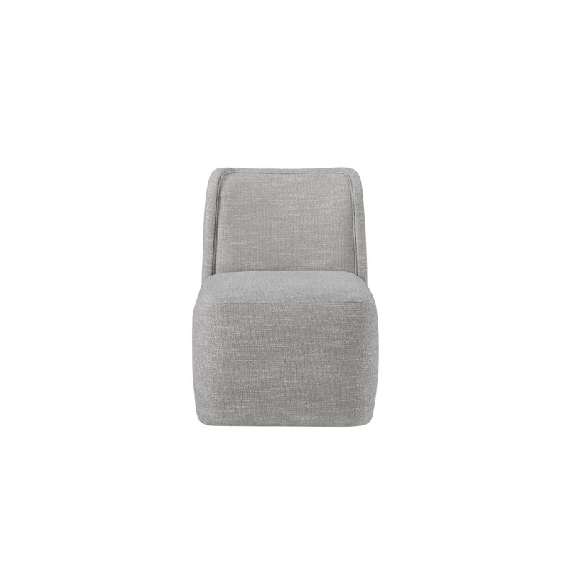 Chaise pleine rembourrée Zina avec roulettes