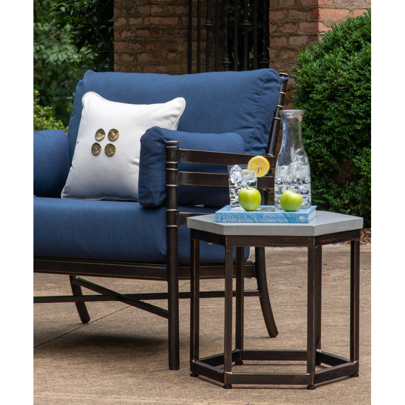 Paxton Outdoor Side Table, Gray