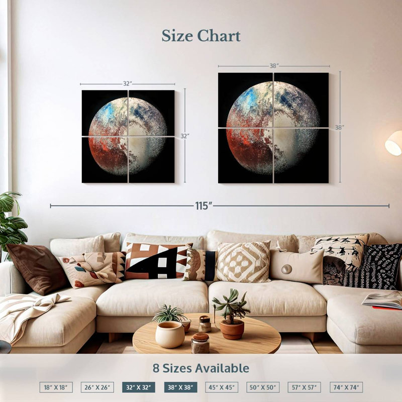 Oberle Colors Of Pluto, 32" H x 32" W