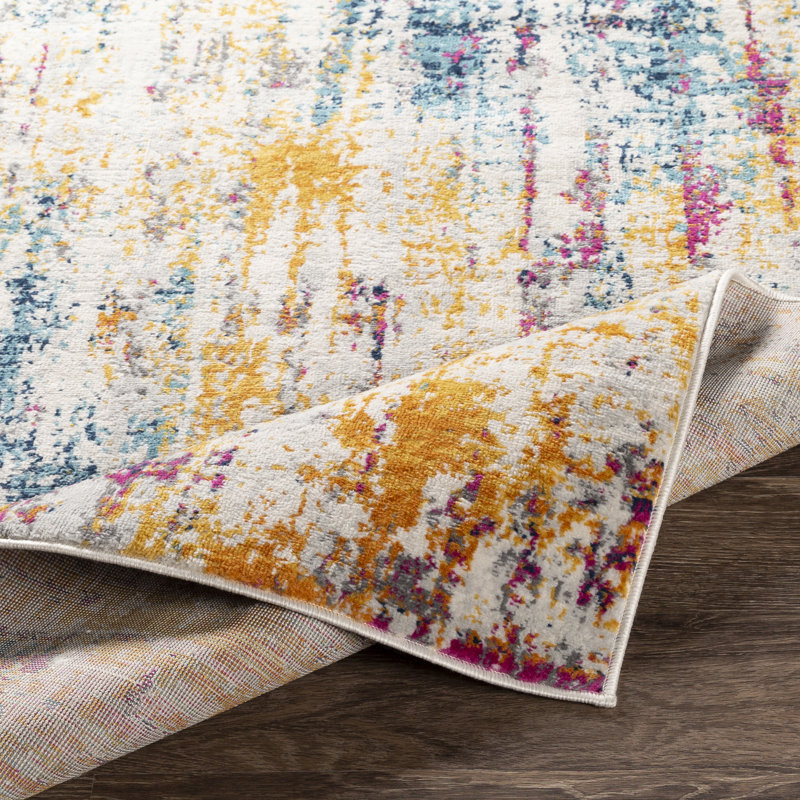 Fleeman Floral Indoor Rug, Rectangle 5'3" x 7'1"